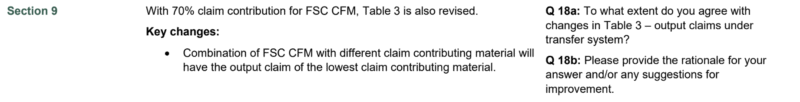 Background and questions for section 9 of FSC-STD-40-004 revisions