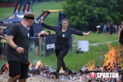 Jess participating in the 2018 Spartan Race
